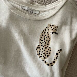 Loft Cream Leopard crewneck